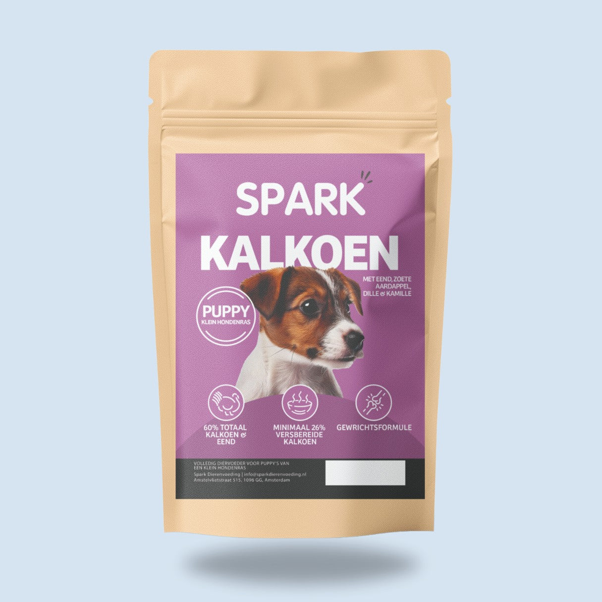 Puppy - Klein - Kalkoen met Eend, Aardappel, Dille & Kamille