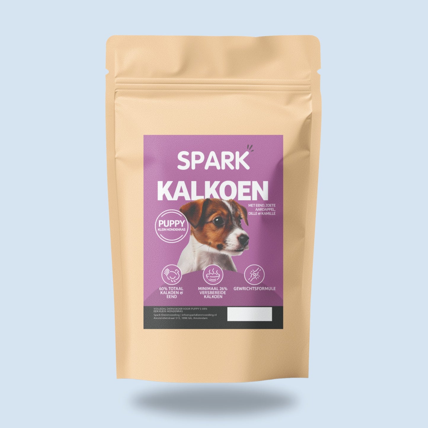 Puppy - Klein - Kalkoen met Eend, Aardappel, Dille & Kamille