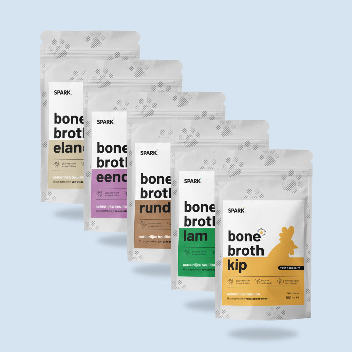 Bottenbouillon - Pure Bone Broth - 5 stuks - Mix
